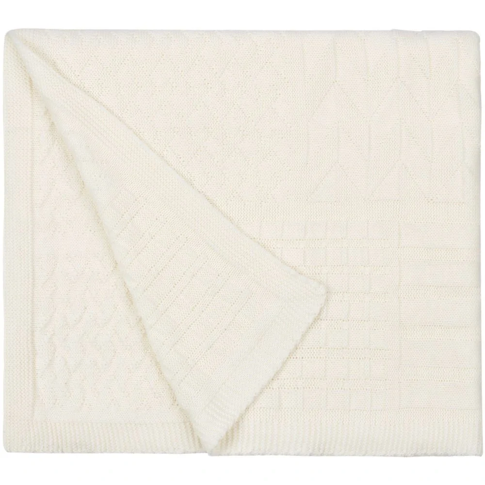 Плед Snippet, молочно-белый 120х180см - фото 3