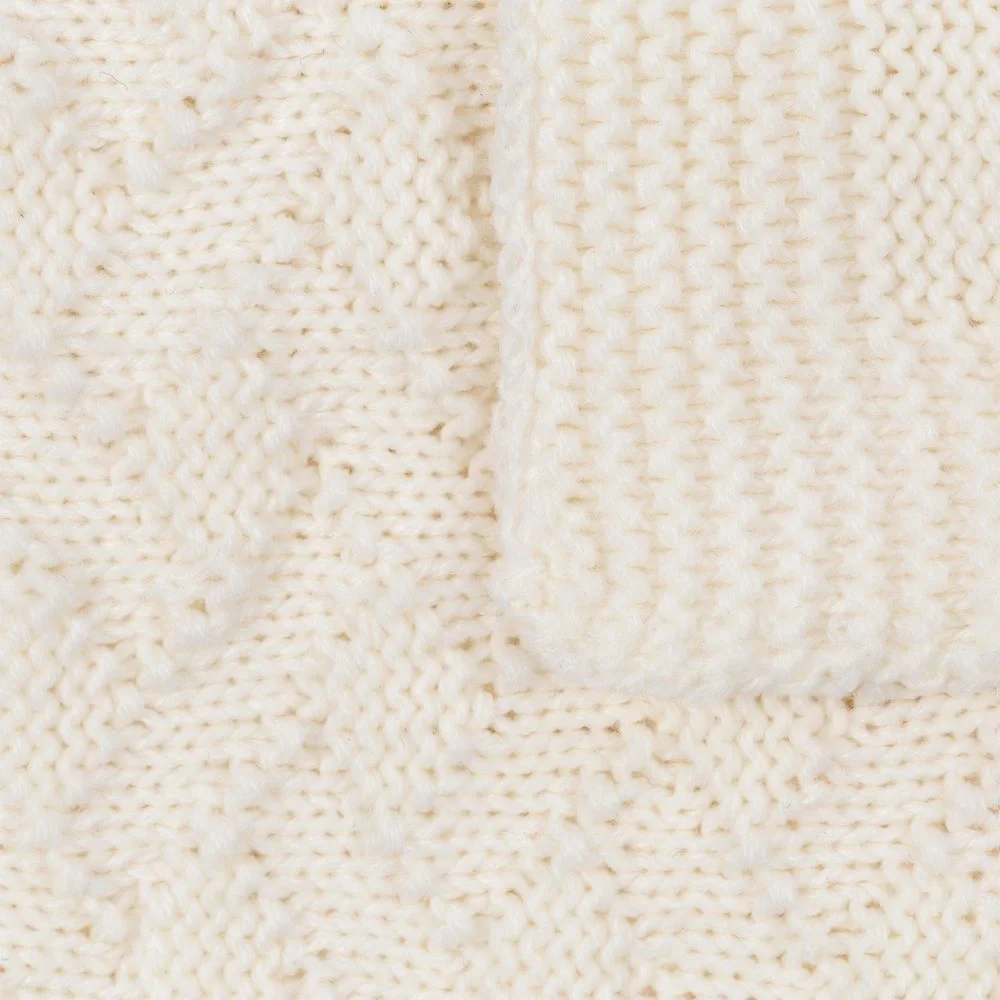 Плед Snippet, молочно-белый 120х180см - фото 4