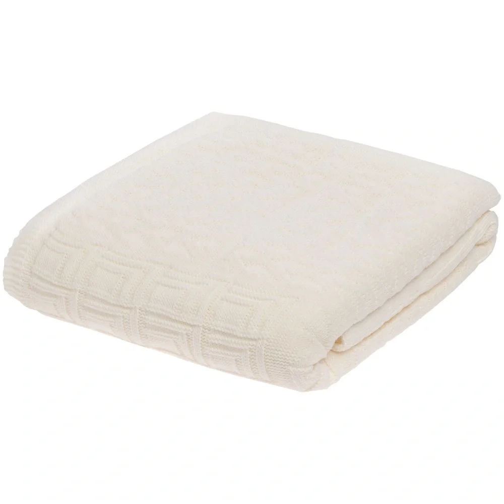 Плед Snippet, молочно-белый 120х180см - фото 5