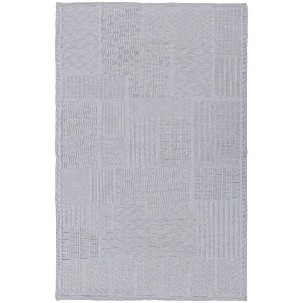 Плед Snippet, светло-серый меланж - фото 2