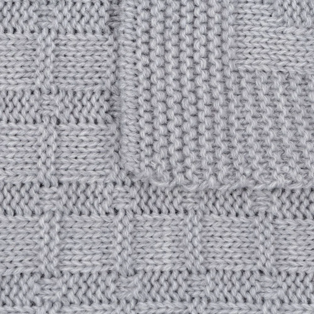 Плед Snippet, светло-серый меланж - фото 4