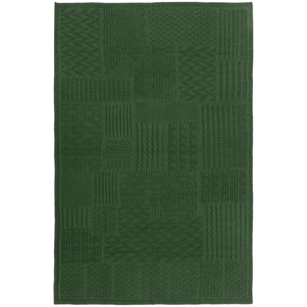 Плед Snippet, темно-зеленый - фото 2