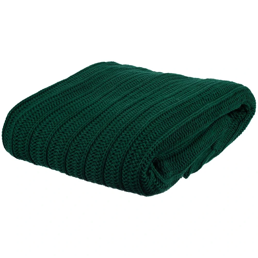Плед Termoment, темно-зеленый 110х170 см - фото 5