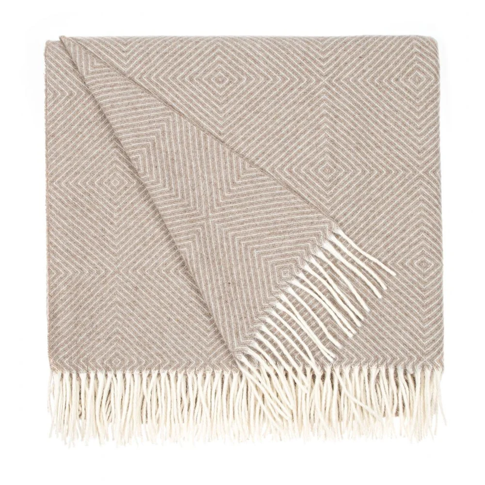 Плед «Тренто», бежевый 140х200 см - фото 1