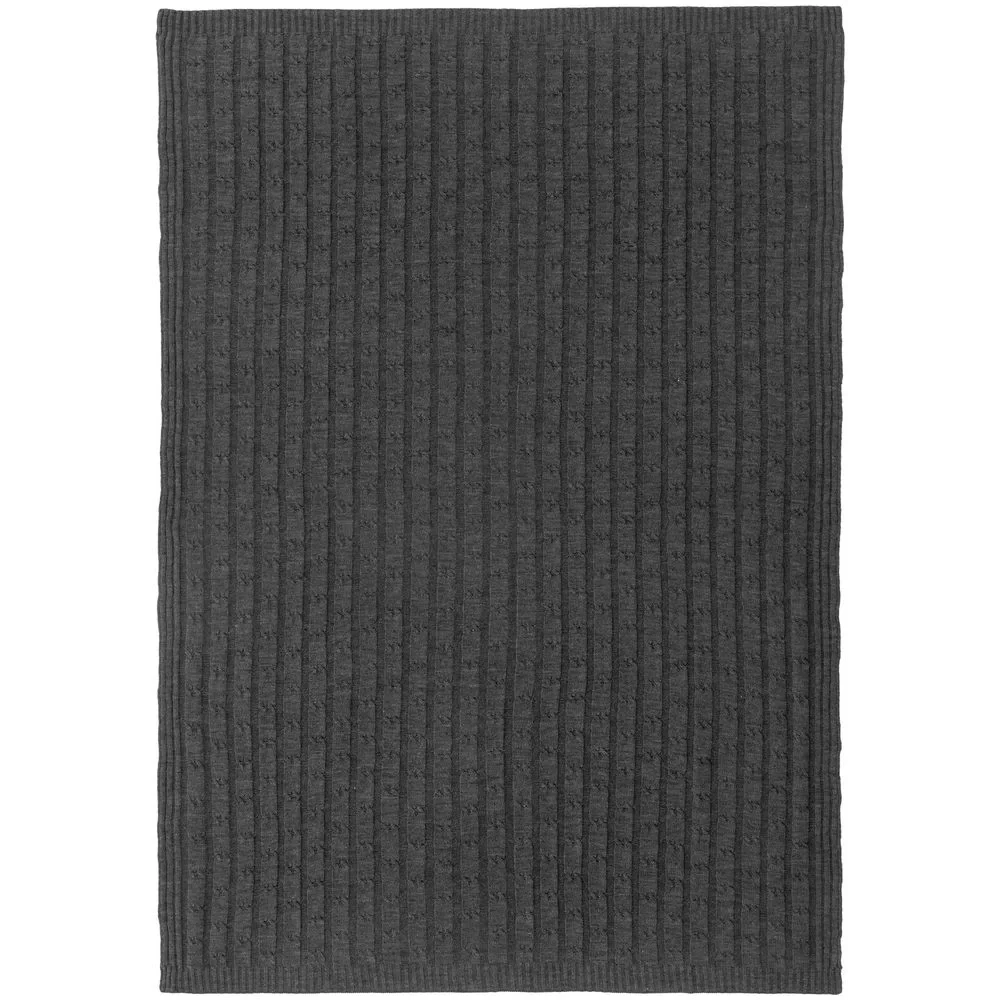 Плед Trenza, темно-серый 110х170 см - фото 4