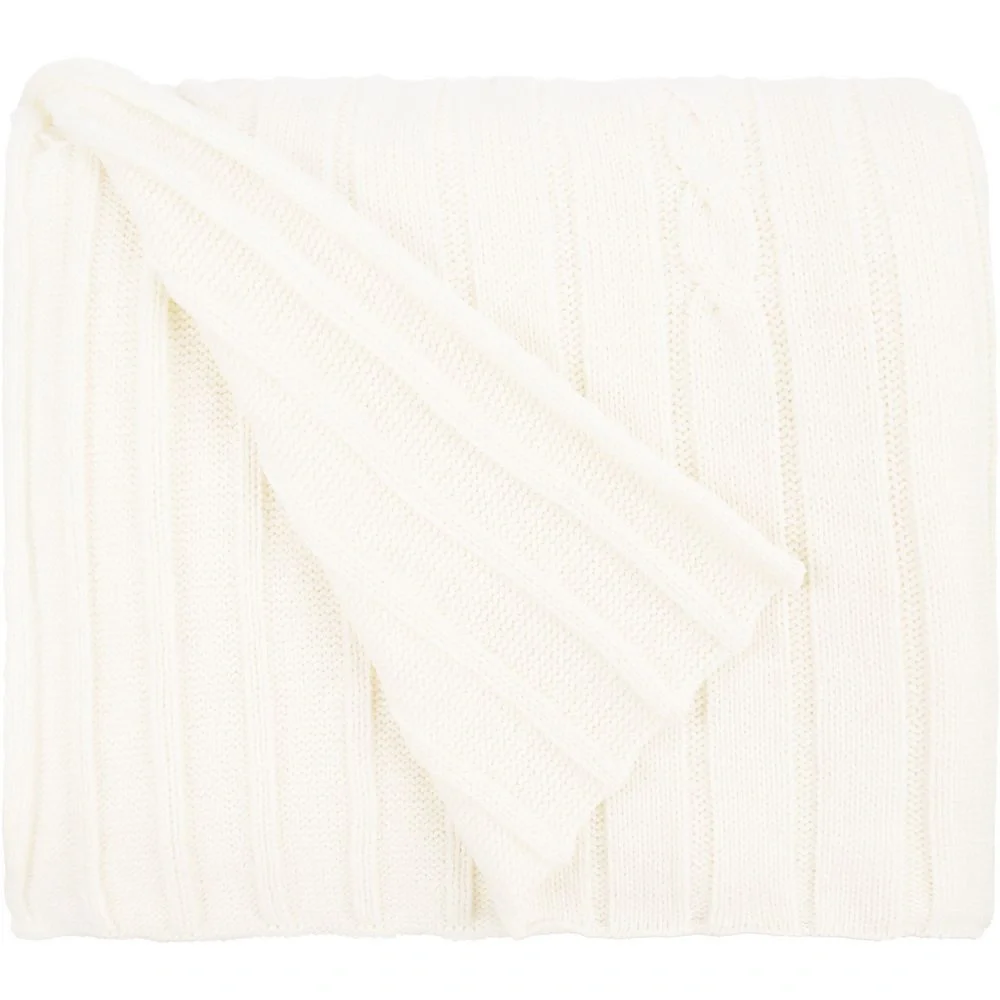 Плед Tressa, белый (молочный) 110x170 см - фото 2