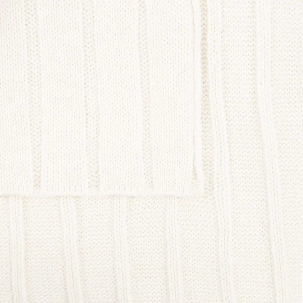 Плед Tressa, белый (молочный) 110x170 см - фото 3