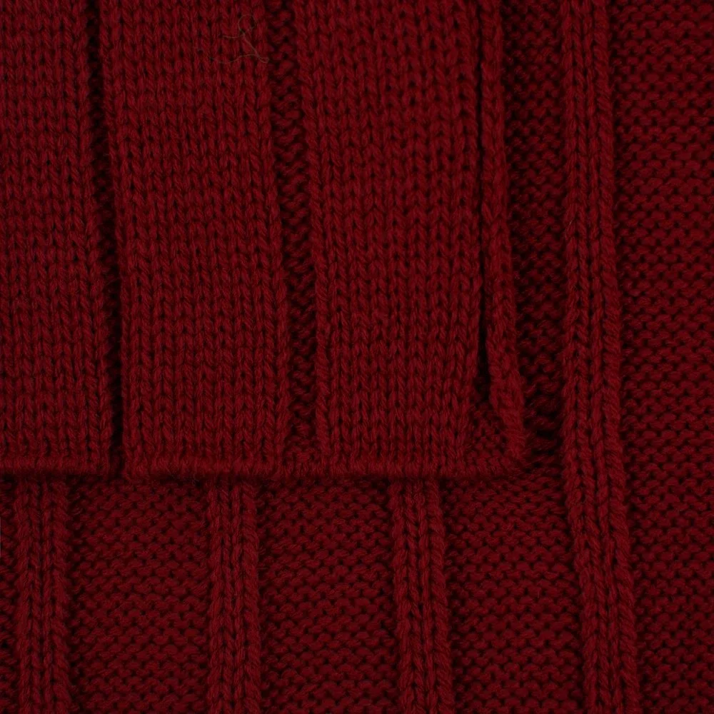 Плед Tressa, темно-красный 110x170 см - фото 3
