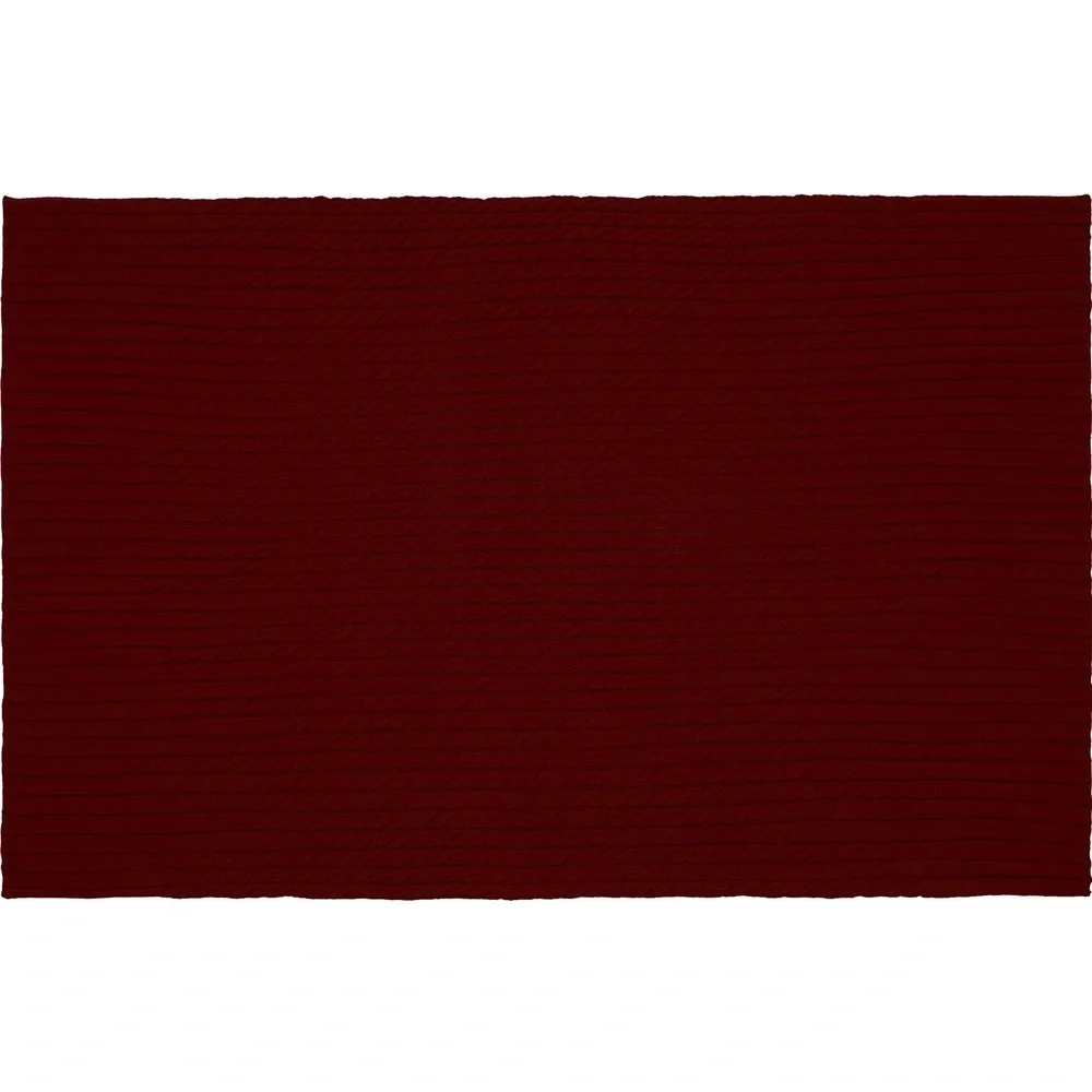 Плед Tressa, темно-красный 110x170 см - фото 4