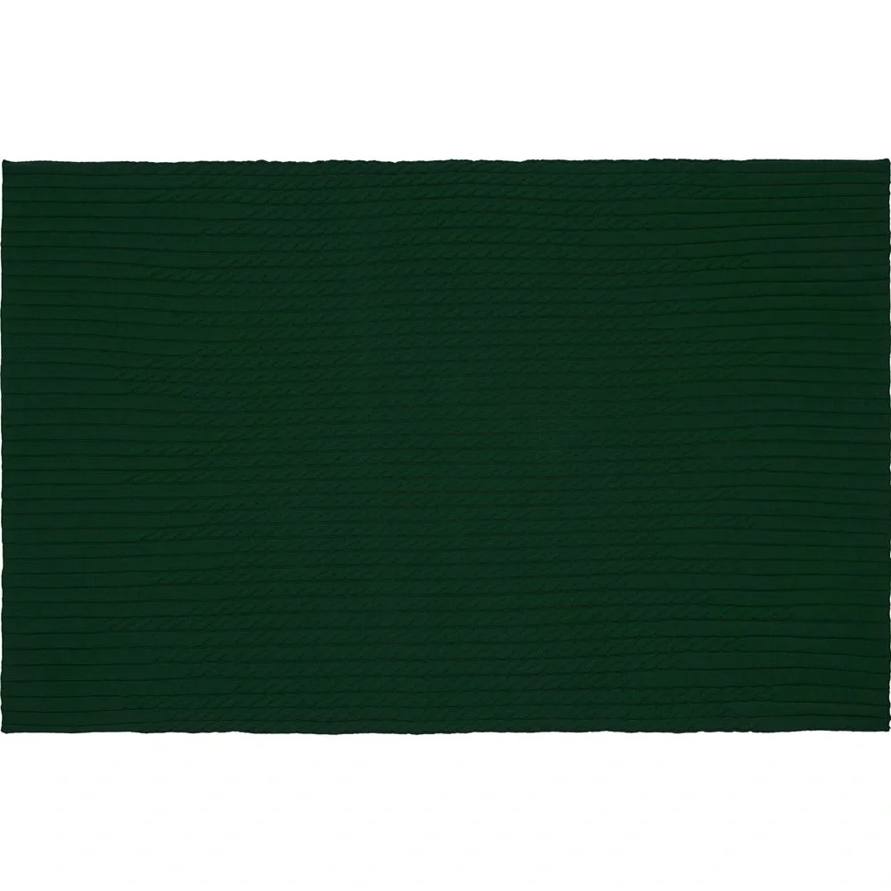 Плед Tressa, темно-зеленый 110x170 см - фото 3