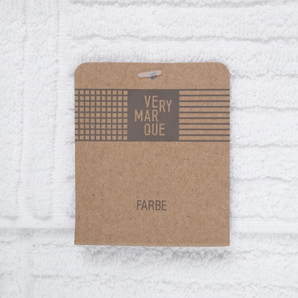 Полотенце Farbe, большое, белое 70х140 см - фото 5