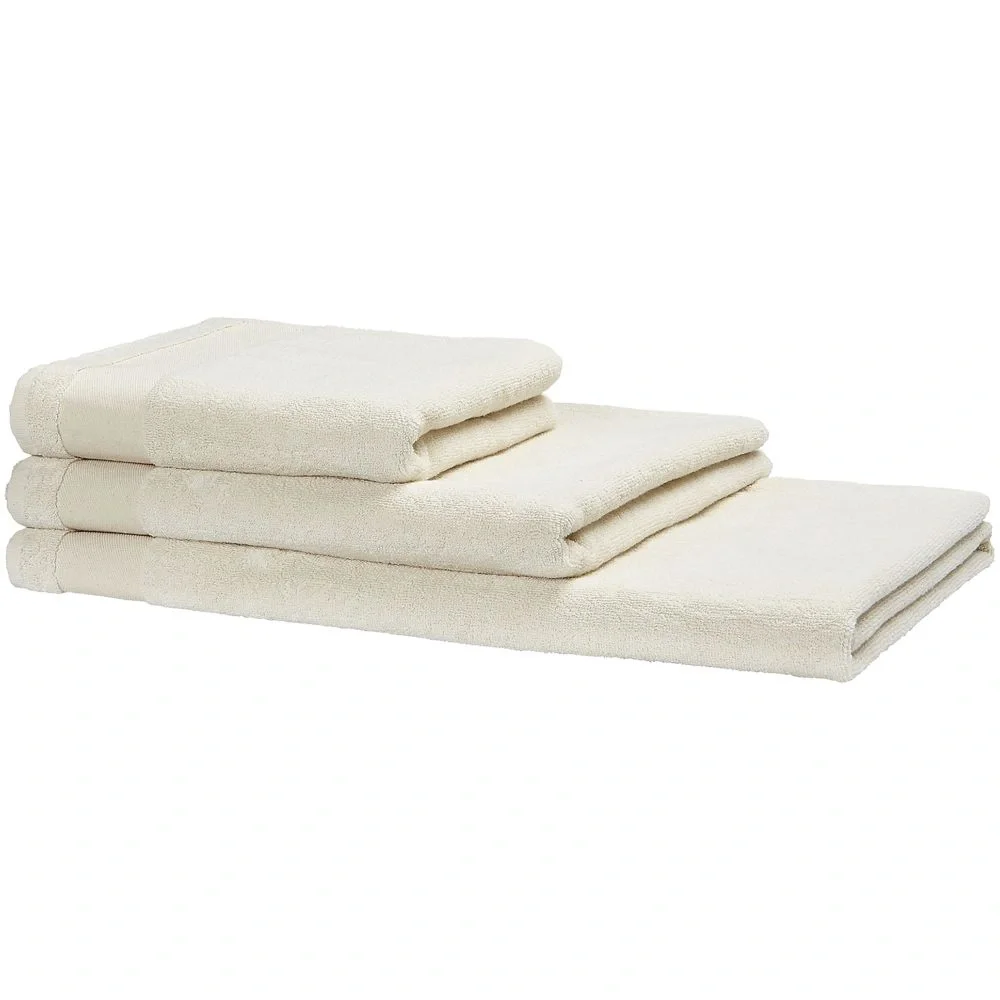 Полотенце Peninsula Large, бежевое 70x140 см - фото 2