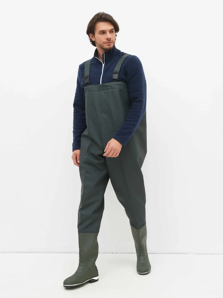 Полукомбинезон рыбацкий ПВХ/ВИНИТОЛ 189ПК (SPECI.ALL) мужской, оливковый