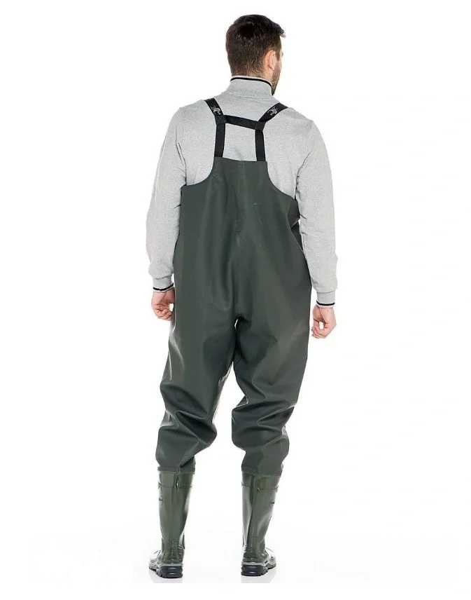 Полукомбинезон рыбацкий ПВХ/Винитол модель 152 (ДЮНА) оливковый - фото 3