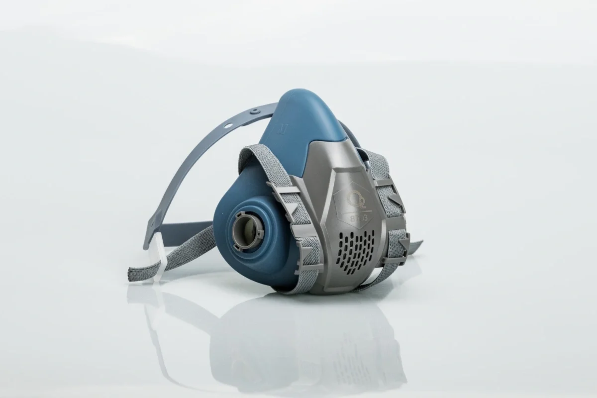 Полумаска защитная силиконовая О2 8702 размер M (аналог 3M-7502) - фото 2