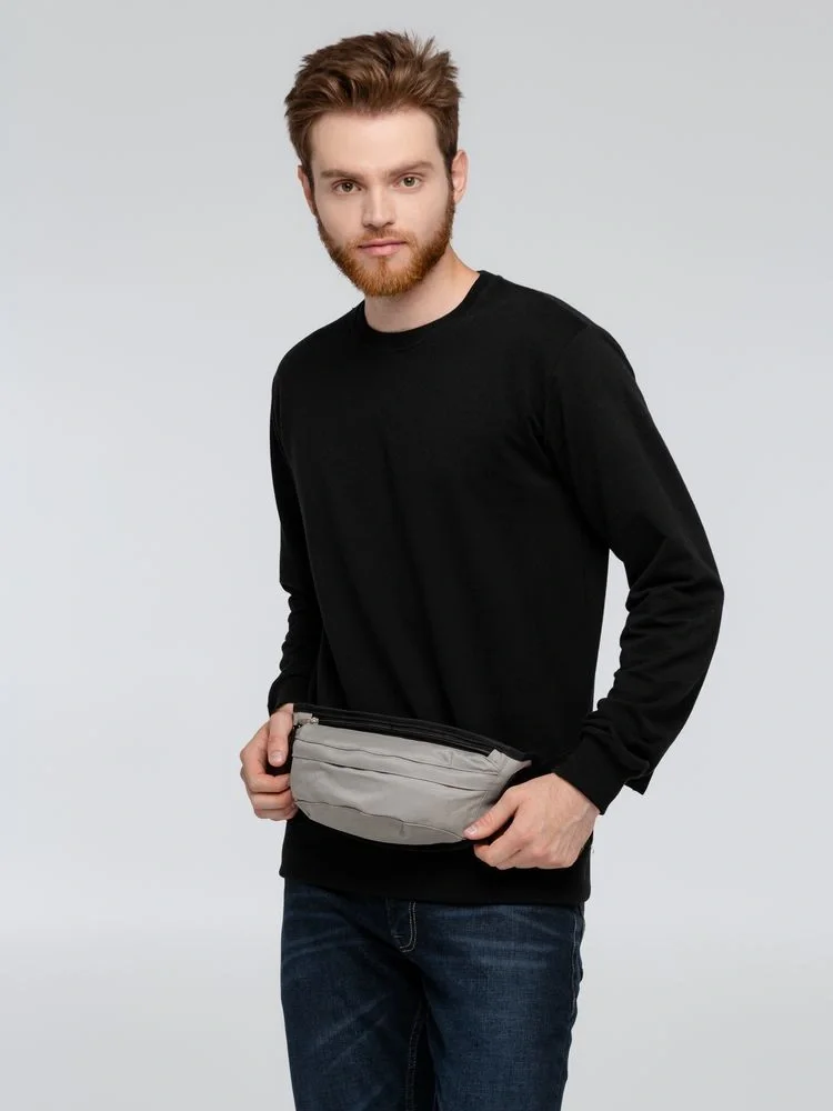 Поясная сумка Urban Out, серая - фото 6