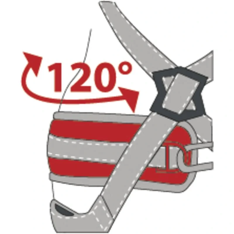 Привязь с удлиняемой системой и поясом HAR24HXX DeltaPlus (размер XL/XXL) - фото 6