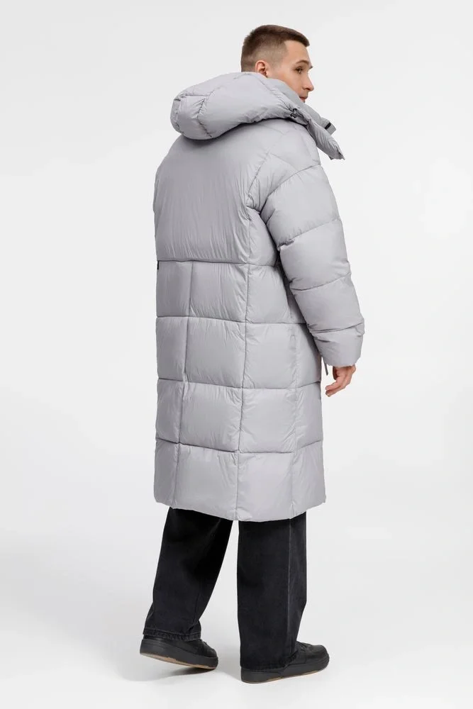 Пуховик унисекс Kapsula, серый - фото 13