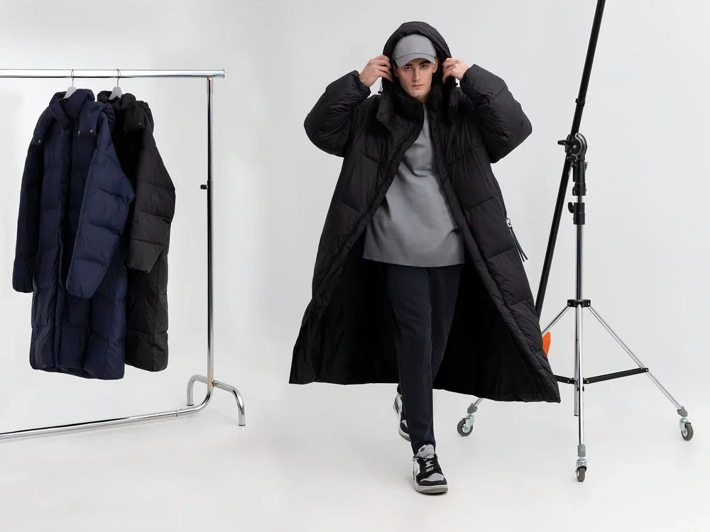 Пуховик унисекс Kapsula, серый - фото 17