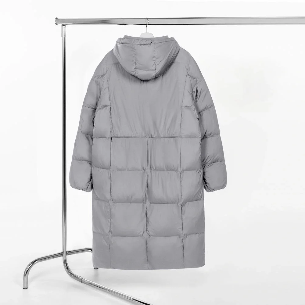 Пуховик унисекс Kapsula, серый - фото 2