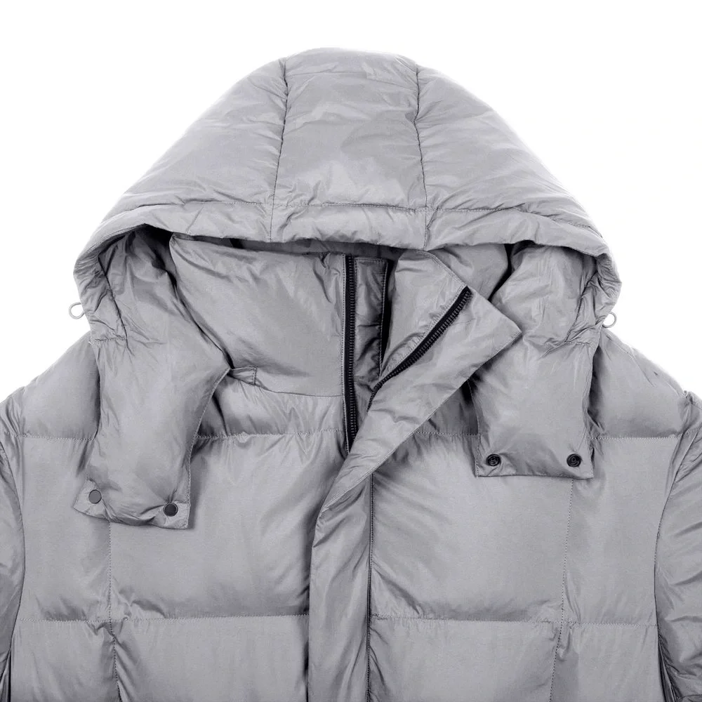 Пуховик унисекс Kapsula, серый - фото 3