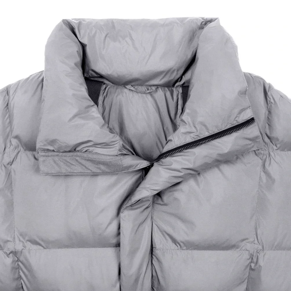 Пуховик унисекс Kapsula, серый - фото 4