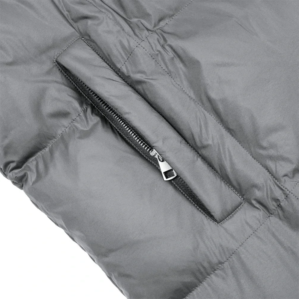 Пуховик унисекс Kapsula, серый - фото 9