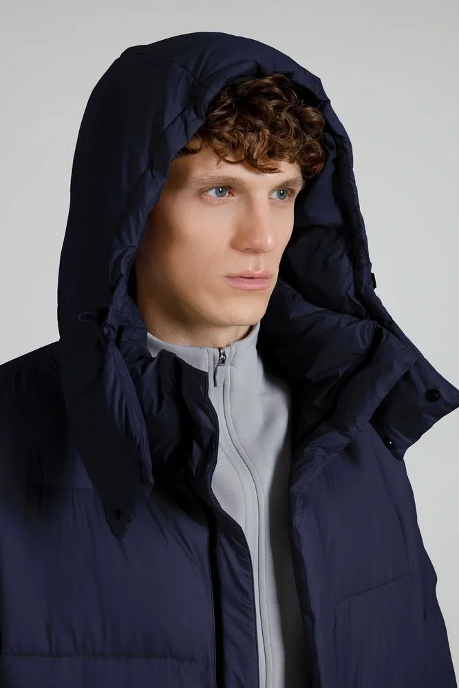 Пуховик унисекс Kapsula, темно-синий - фото 13