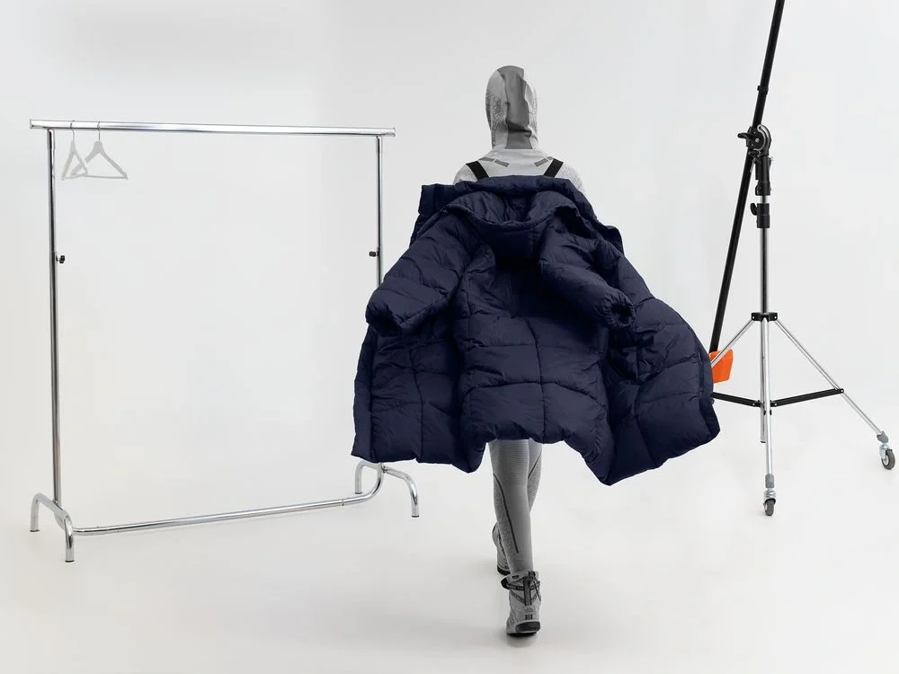 Пуховик унисекс Kapsula, темно-синий - фото 17