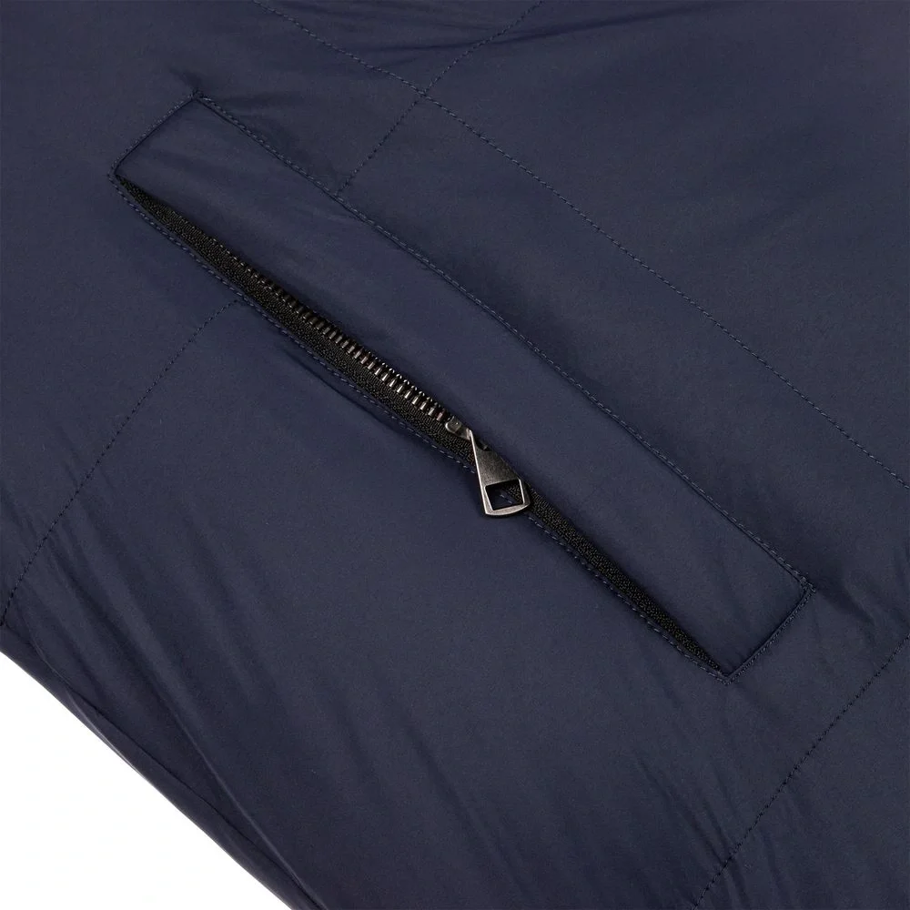 Пуховик унисекс Kapsula, темно-синий - фото 9
