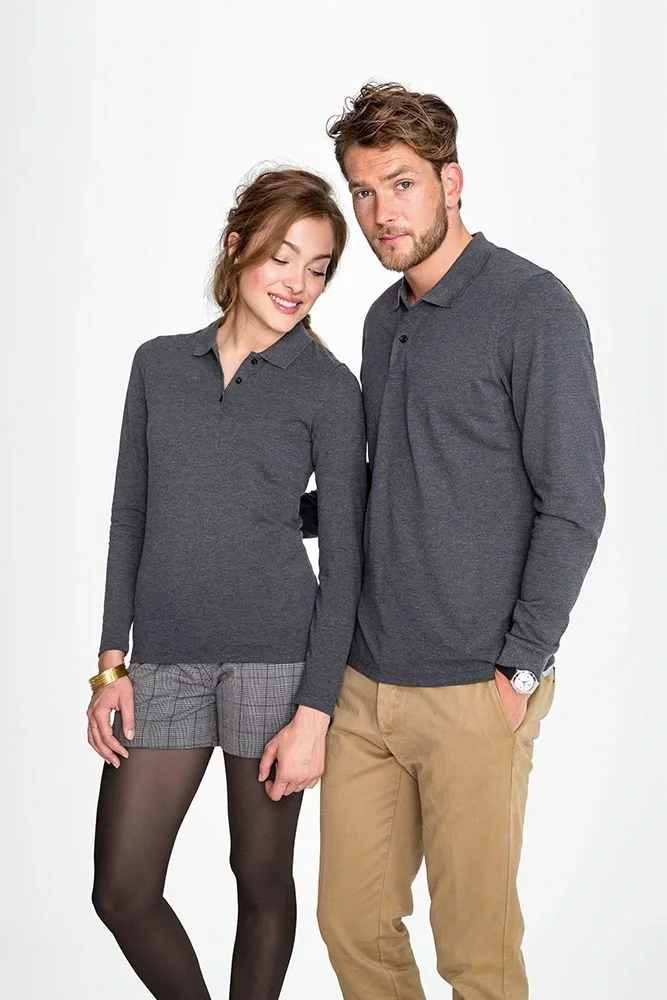 Рубашка поло мужская с длинным рукавом Perfect LSL Men, красная - фото 6