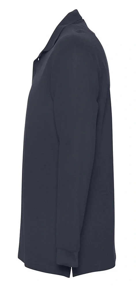 Рубашка поло мужская с длинным рукавом Star 170, темно-синяя - фото 4