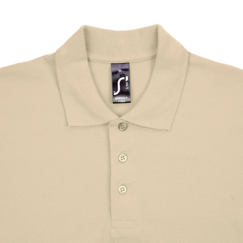 Рубашка поло мужская Spring 210, бежевая - фото 13
