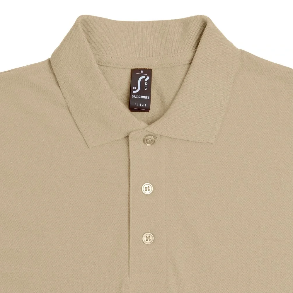 Рубашка поло мужская Summer 170, бежевая - фото 10