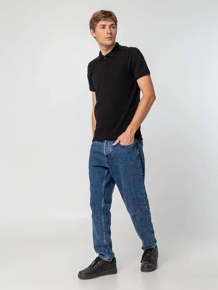 Рубашка поло мужская Virma Stretch, черная - фото 13