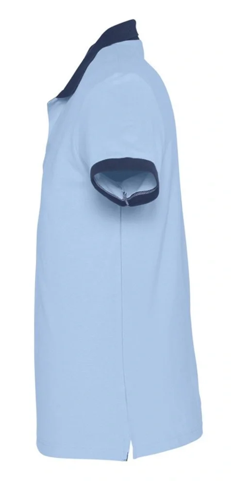 Рубашка поло Prince 190, голубая с темно-синим - фото 4