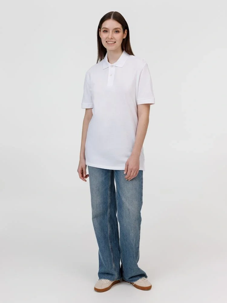 Рубашка поло унисекс Pacific, белая - фото 11