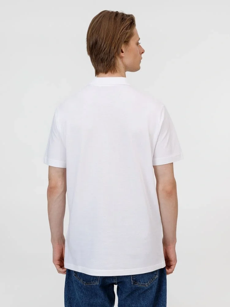 Рубашка поло унисекс Pulse, белая - фото 6