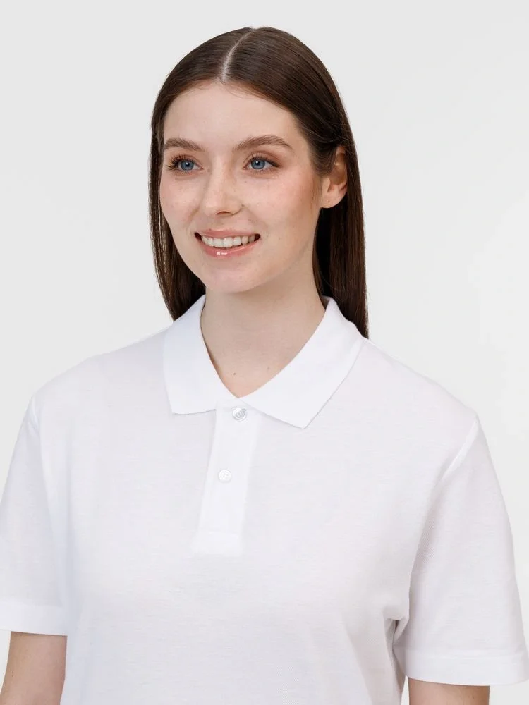 Рубашка поло унисекс Pulse, белая - фото 9