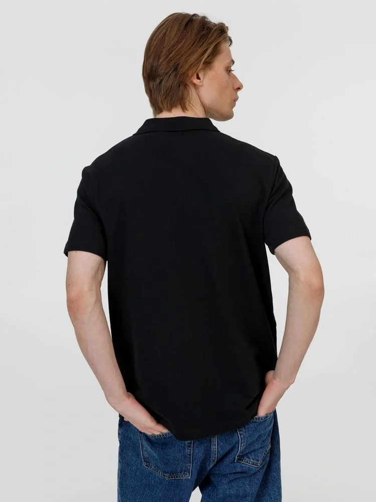 Рубашка поло унисекс Pulse, черная - фото 6