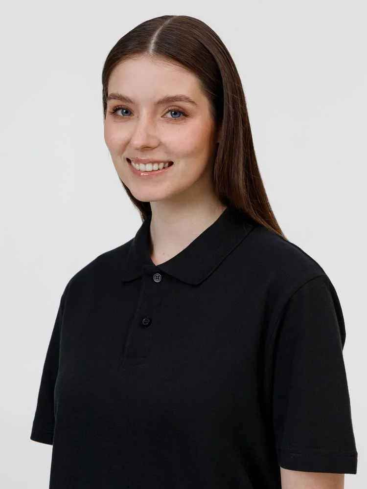 Рубашка поло унисекс Pulse, черная - фото 9