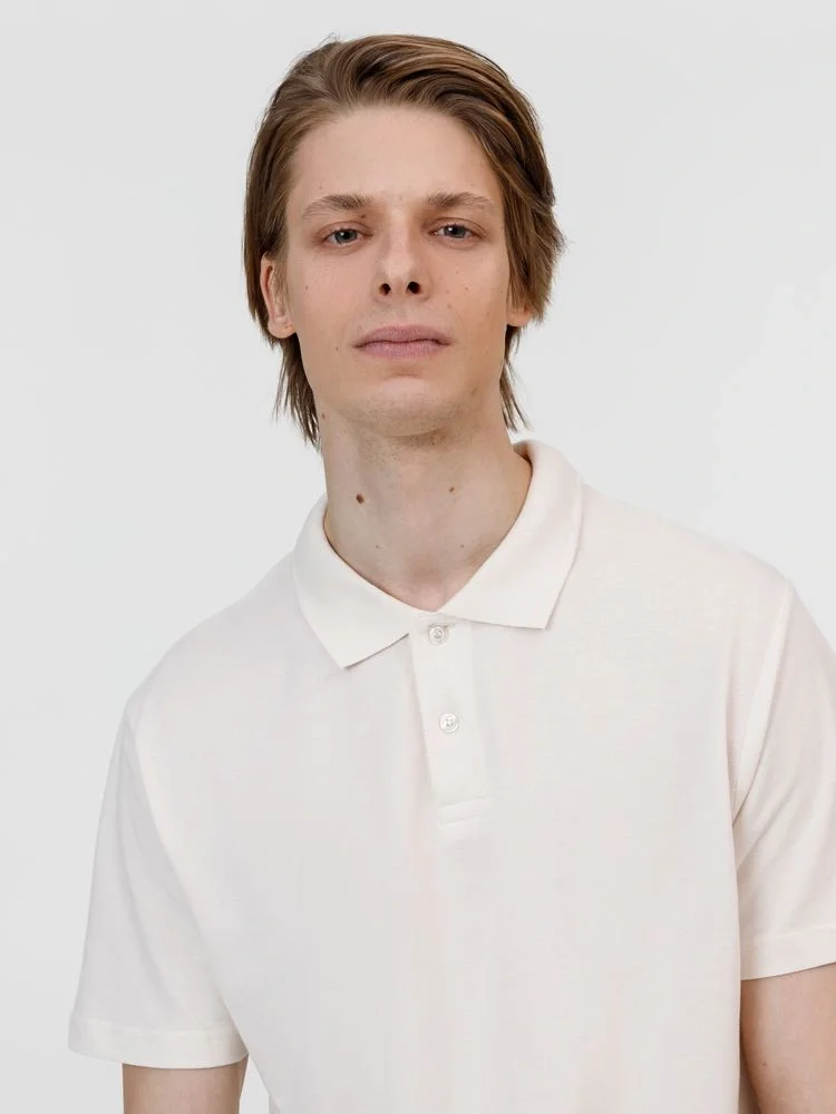 Рубашка поло унисекс Pulse, молочно-белая - фото 5