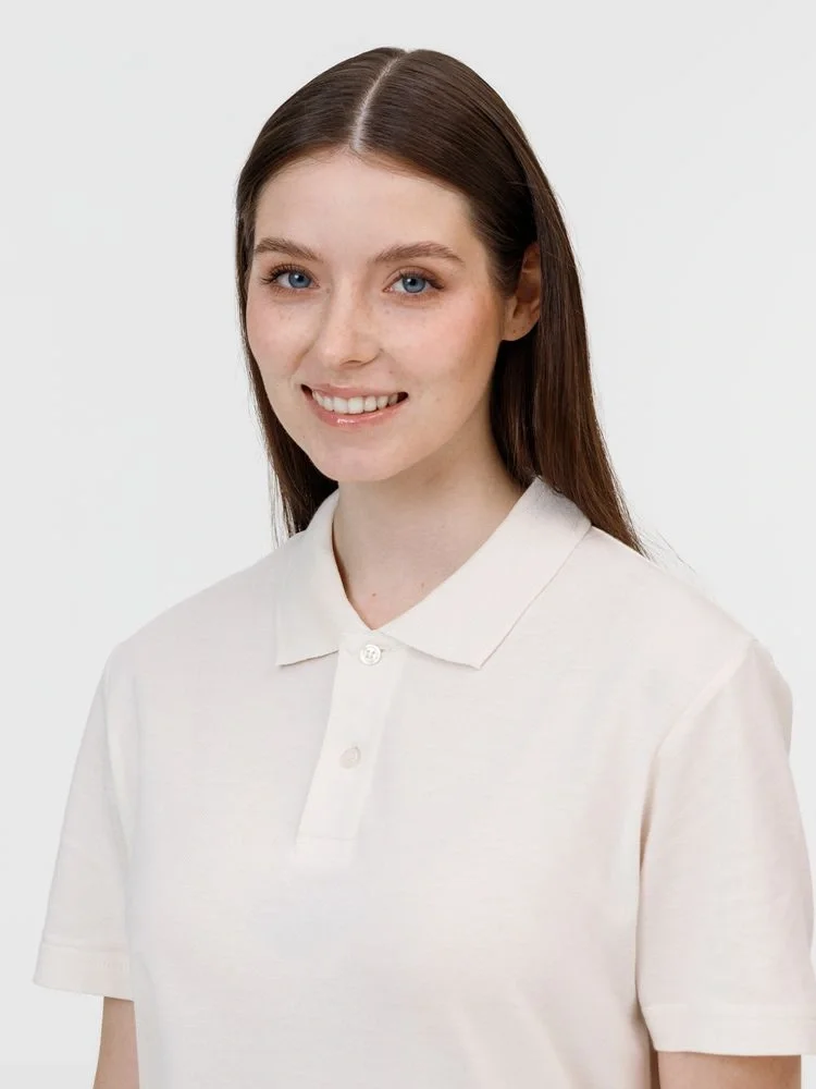 Рубашка поло унисекс Pulse, молочно-белая - фото 8