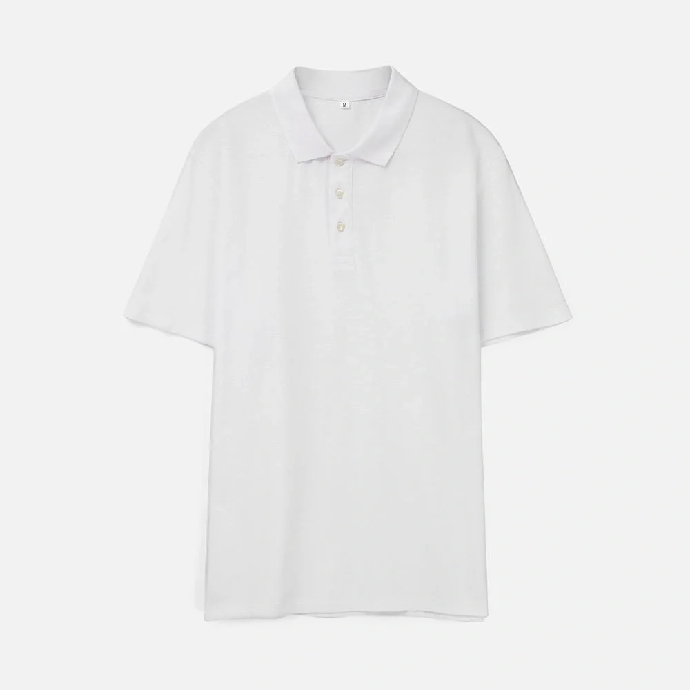 Рубашка поло унисекс Tervise, белая - фото 1