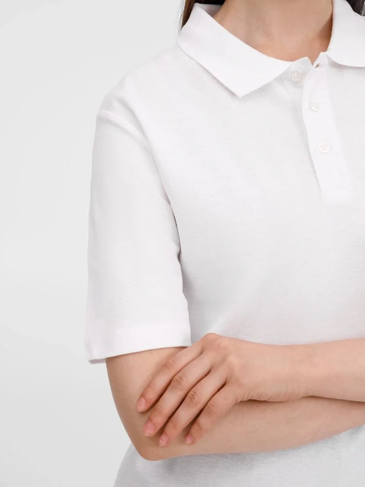 Рубашка поло унисекс Tervise, белая - фото 12