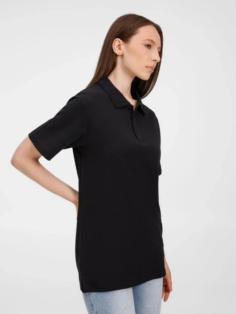 Рубашка поло унисекс Tervise, черная - фото 10