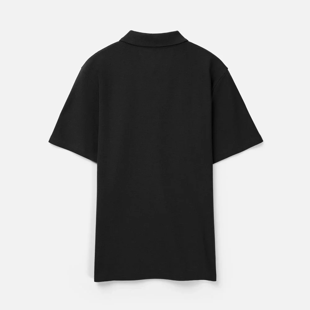 Рубашка поло унисекс Tervise, черная - фото 2