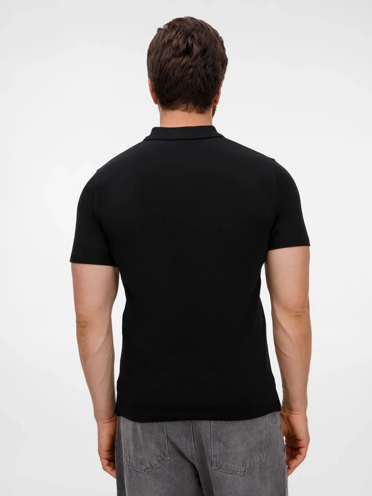 Рубашка поло унисекс Tervise, черная - фото 7