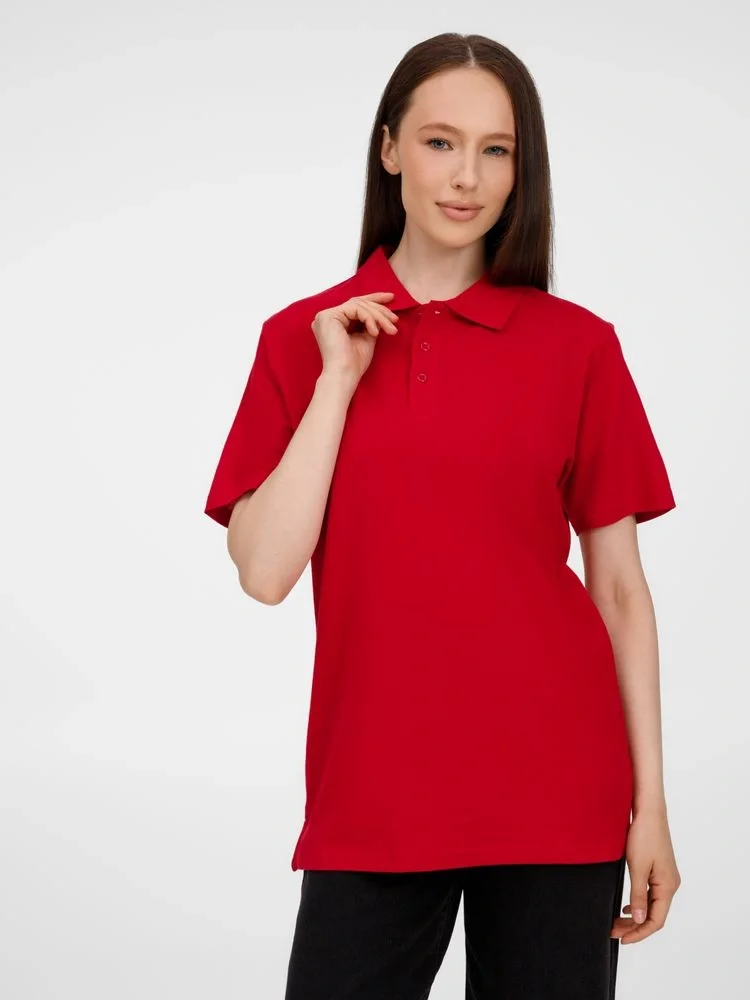 Рубашка поло унисекс Tervise, красная - фото 9