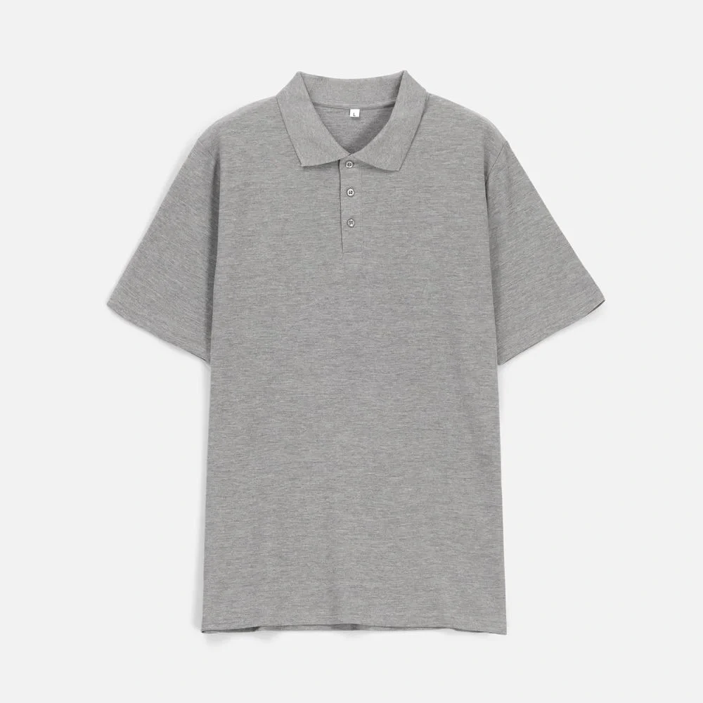 Рубашка поло унисекс Tervise, серый меланж - фото 1